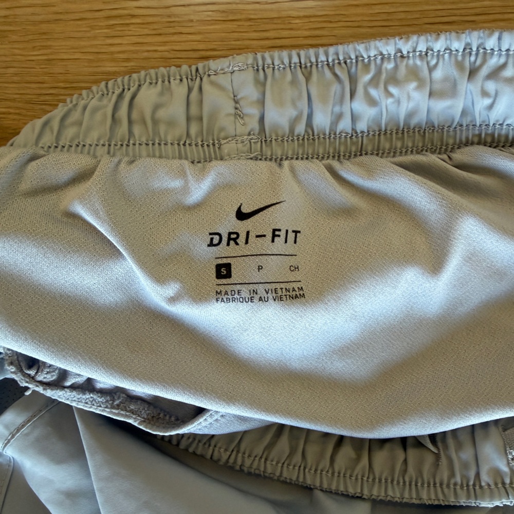 Nike Light Gray Women's Athletic Shorts - Picture 3 of 3